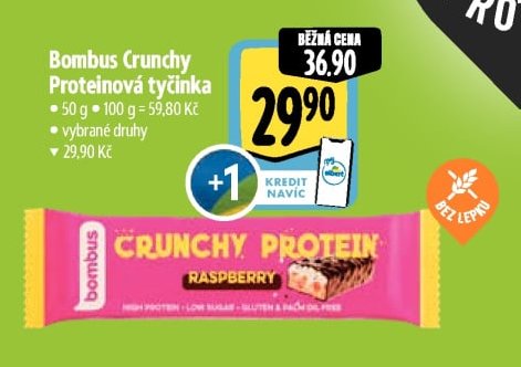 Bombus Crunchy Proteinová tyčinka