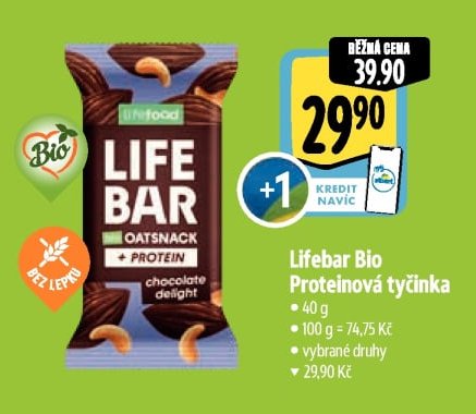 Lifebar Bio Proteinová tyčinka