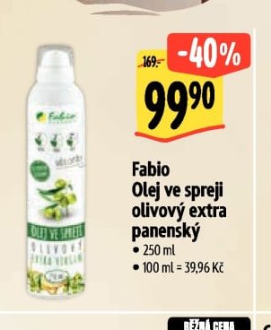 Fabio Olej ve spreji olivový extra panenský