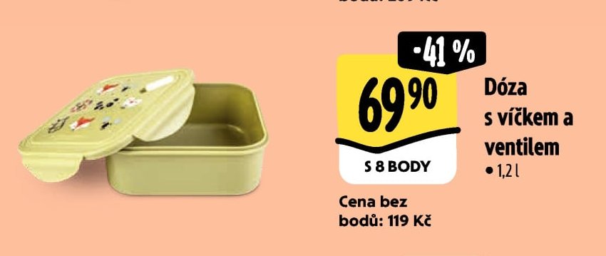Dóza s víčkem a ventilem