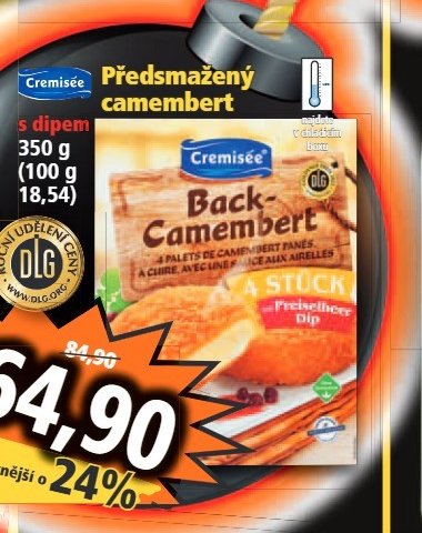 Cremisée Předsmažený camembert