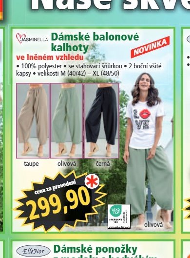 Dámské balonové kalhoty