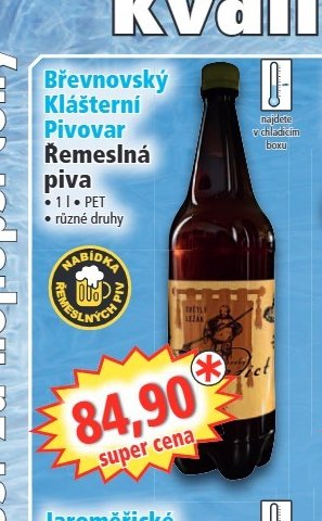 Břevnovský Klášterní Pivovar Řemeslná piva