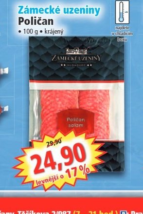 Zámecké uzeniny Poličan