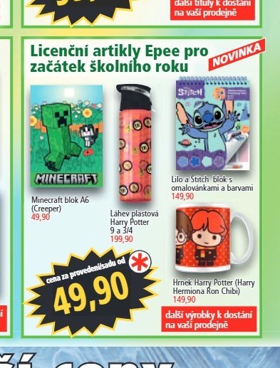 Licenční artikly Epee