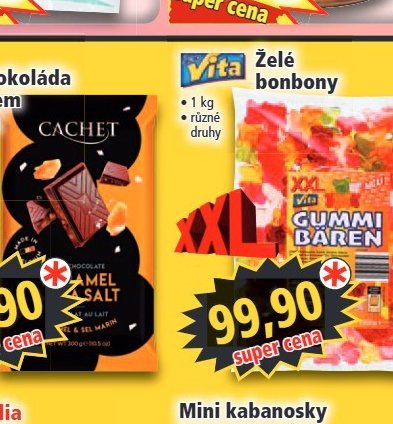 Cachet Belgická čokoláda