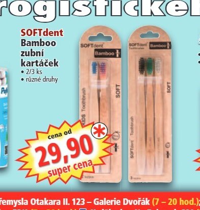 SOFTdent Bamboo zubní kartáček