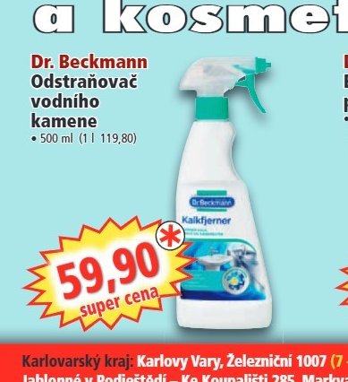Dr. Beckmann Odstraňovač vodního kamene
