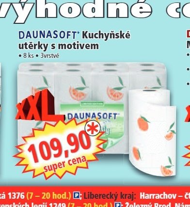 DAUNASOFT Kuchyňské utěrky s motivem