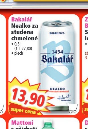 Bakalář Nealko za studena chmelené