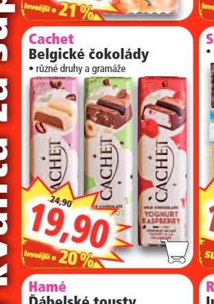 Cachet Belgické čokolády