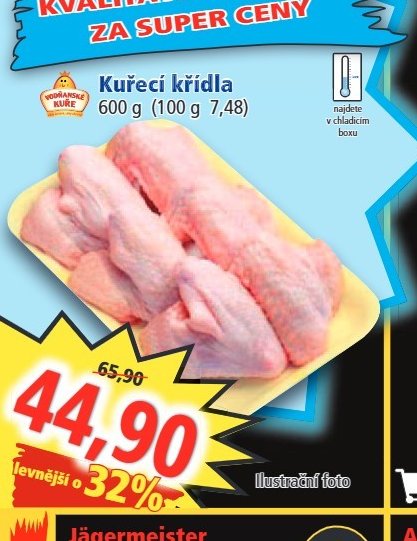 Kuřecí křídla 600 g