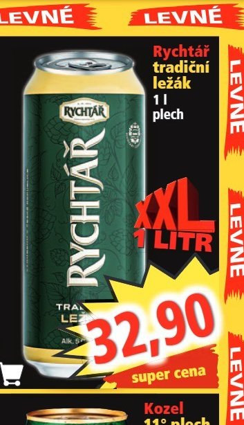 Rychtář tradiční ležák 1 l plech