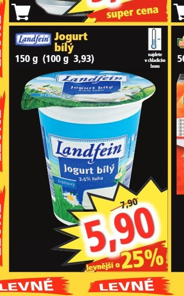 Landfein Jogurt bílý 150 g