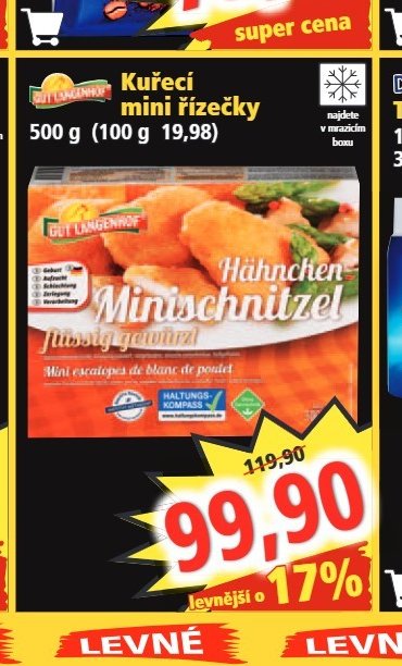Kuřecí mini řízečky 500 g