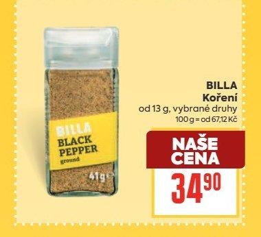 BILLA Koření