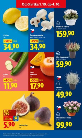 akční leták Lidl 1.10.2026-4.10.2026