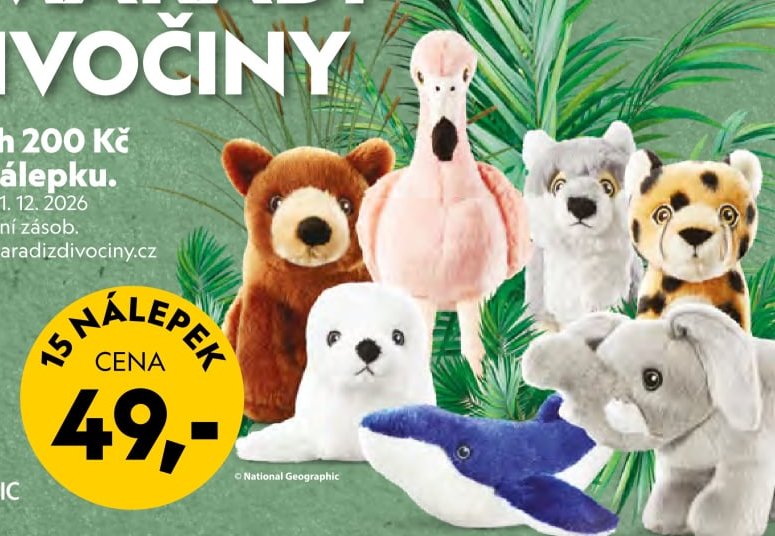 Plyšové hračky z divočiny