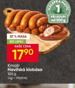 Kmotr Havířská klobása