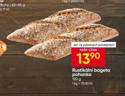 Rustikální bageta pohanka