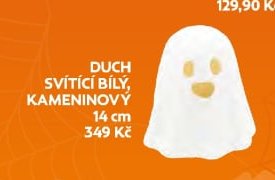 DUCH SVÍTÍCÍ BÍLÝ, KAMENINOVÝ 14 cm