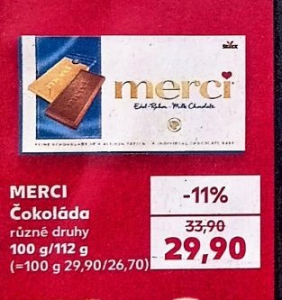 MERCI Čokoláda
