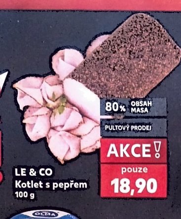 LE & CO Kotlet s pepřem 100 g