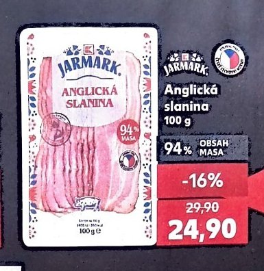 Jarmark Anglická slanina 100 g