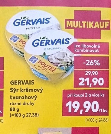 Gervais Sýr krémový tvarohový