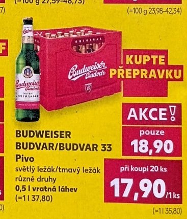 Budweiser Budvar/Budvar 33 Pivo