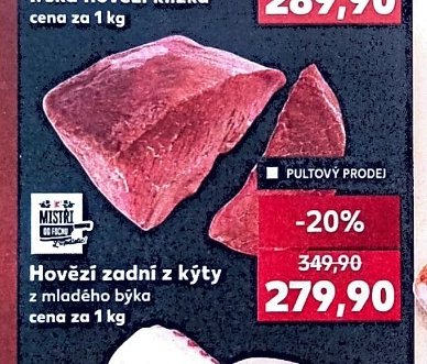 Hovězí zadní z kýty
