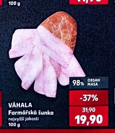 VÁHALA Farmářská šunka nejvyšší jakosti 100 g