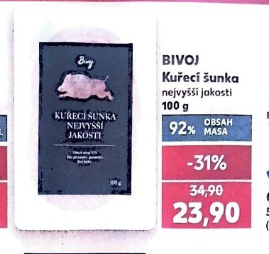 BIVOJ Kuřecí šunka nejvyšší jakosti 100 g
