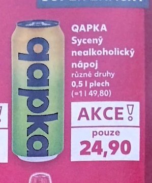 QAPKA Sycený nealkoholický nápoj