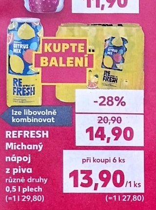 REFRESH Míchaný nápoj