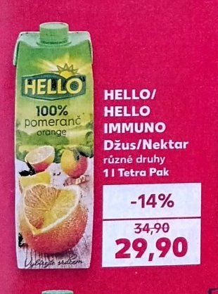 HELLO/HELLO IMMUNO Džus/Nektar