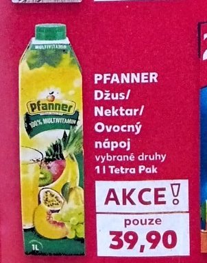 PFANNER Džus/Nektar/Ovocný nápoj