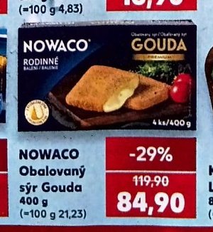 NOWACO Obalovaný sýr Gouda 400 g