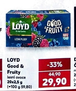 LOYD Good & Fruity lesní ovoce 20x2,5 g