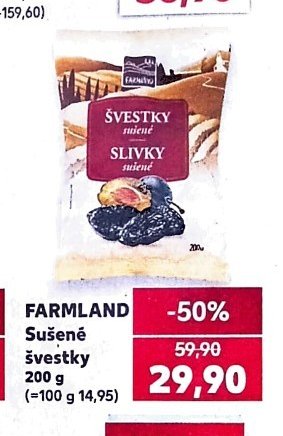FARMLAND Sušené švestky 200 g