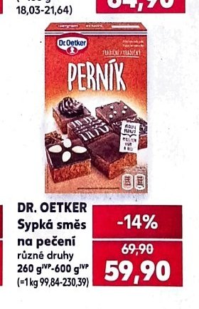 DR. OETKER Sypká směs na pečení různé druhy 260 g - 600 g