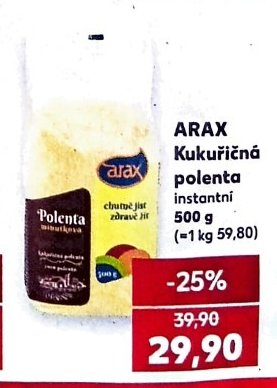 ARAX Kukuřičná polenta instantní 500 g