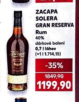 Zacapa Solera Gran Reserva