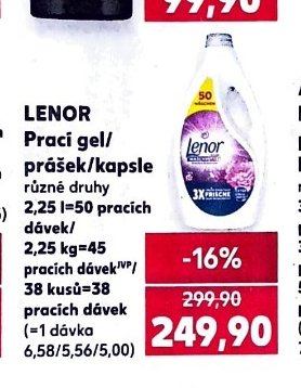 LENOR prací gel/prášek/kapsle