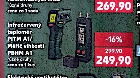 Infračervený teploměr PITM A1 / Měřič vlhkosti PBHM A1