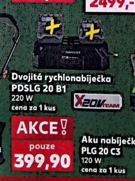 Dvojitá rychlonabíječka PDSLG 20 B1