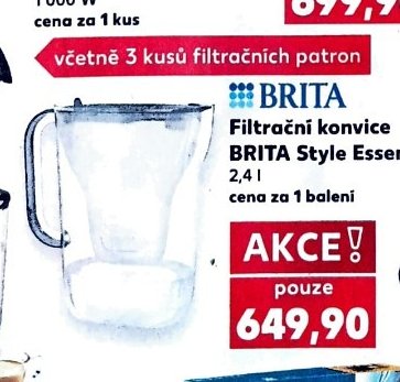 Filtrační konvice BRITA Style Essential