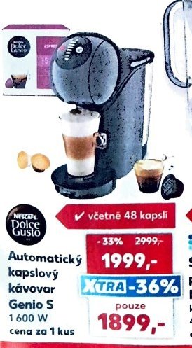 Automatický kapslový kávovar Genio S