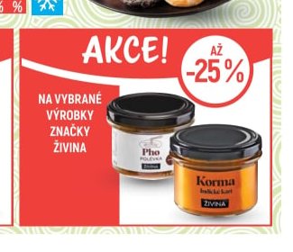 Vybrané výrobky značky Živina