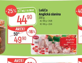 Le&Co Anglická slanina